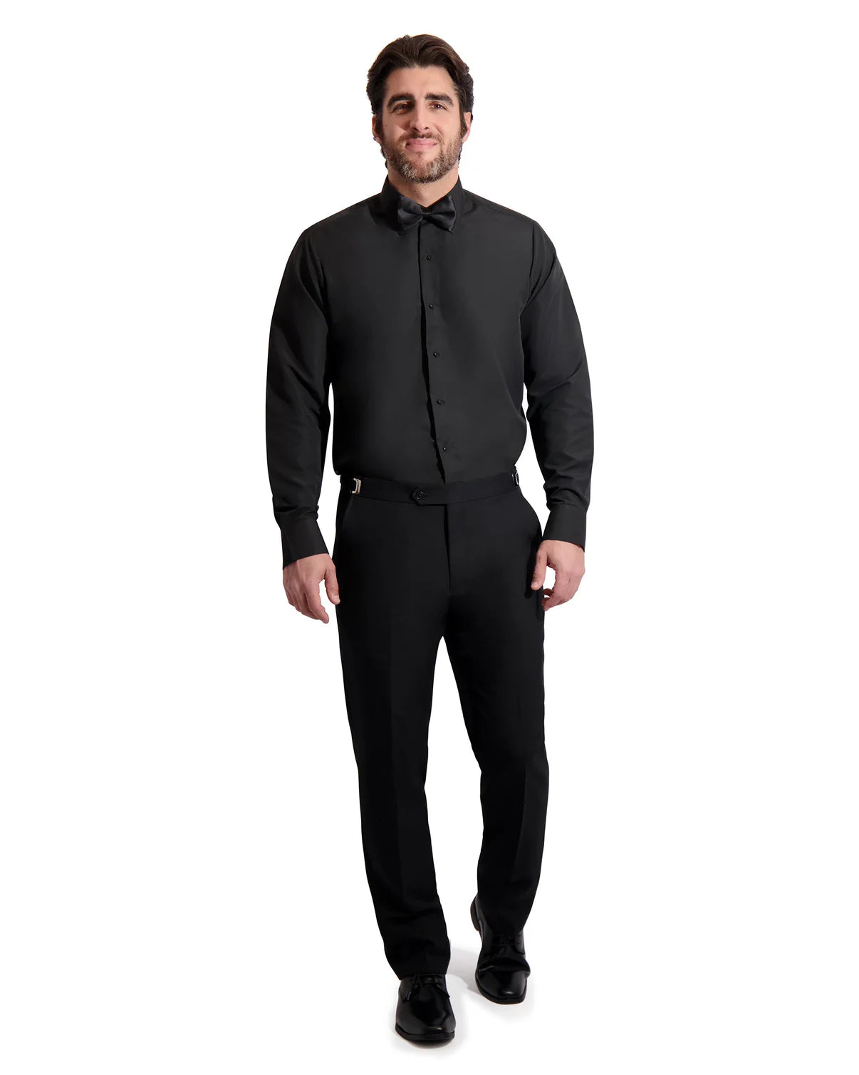 Flat Front Dress Shirt - Non Pleated - Laydown Collar