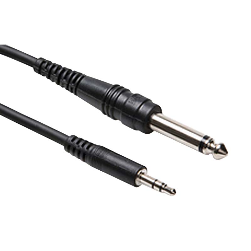 5’ Stereo Mini to 1/4” Phono