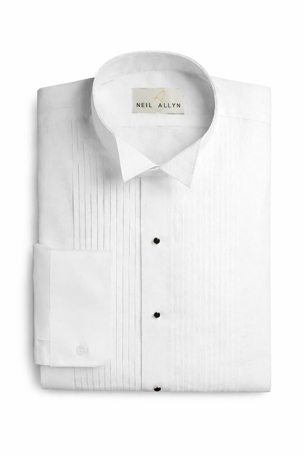 Men’s Slim Fit 1/4" Pleated Wing Collar Shirt
