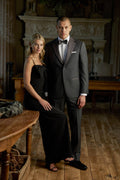 Arezzo 2 Button Notch Tuxedo Coat with Grosgrain Lapel #M5340C-108