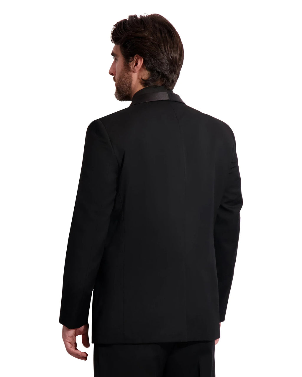 Braydon - Men’s S120'S 1 Button Shawl With Satin Lapel #8231C