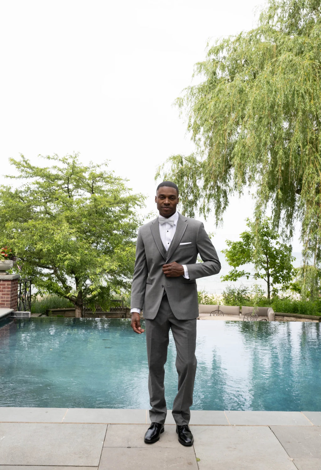 Ezra - Men’s "Ceremony Ready"- Mid Grey #6828C