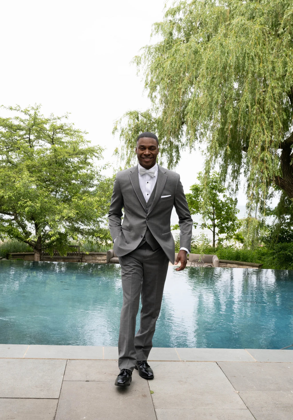 Ezra - Men’s "Ceremony Ready"- Mid Grey #6828C