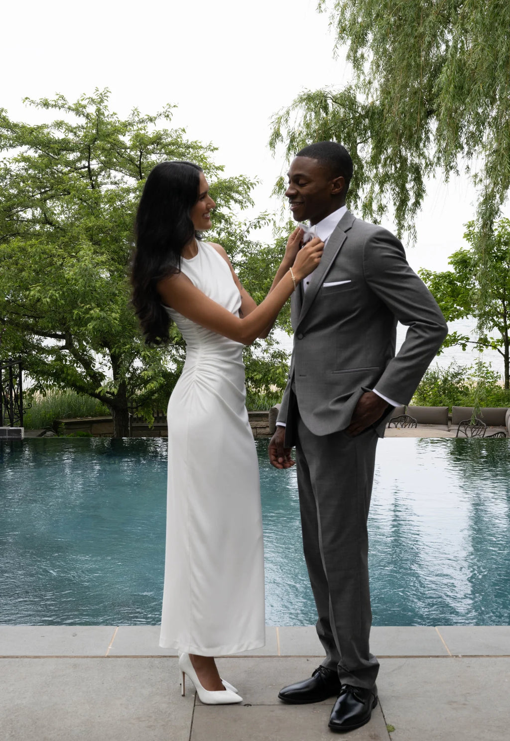 Ezra - Men’s "Ceremony Ready"- Mid Grey #6828C