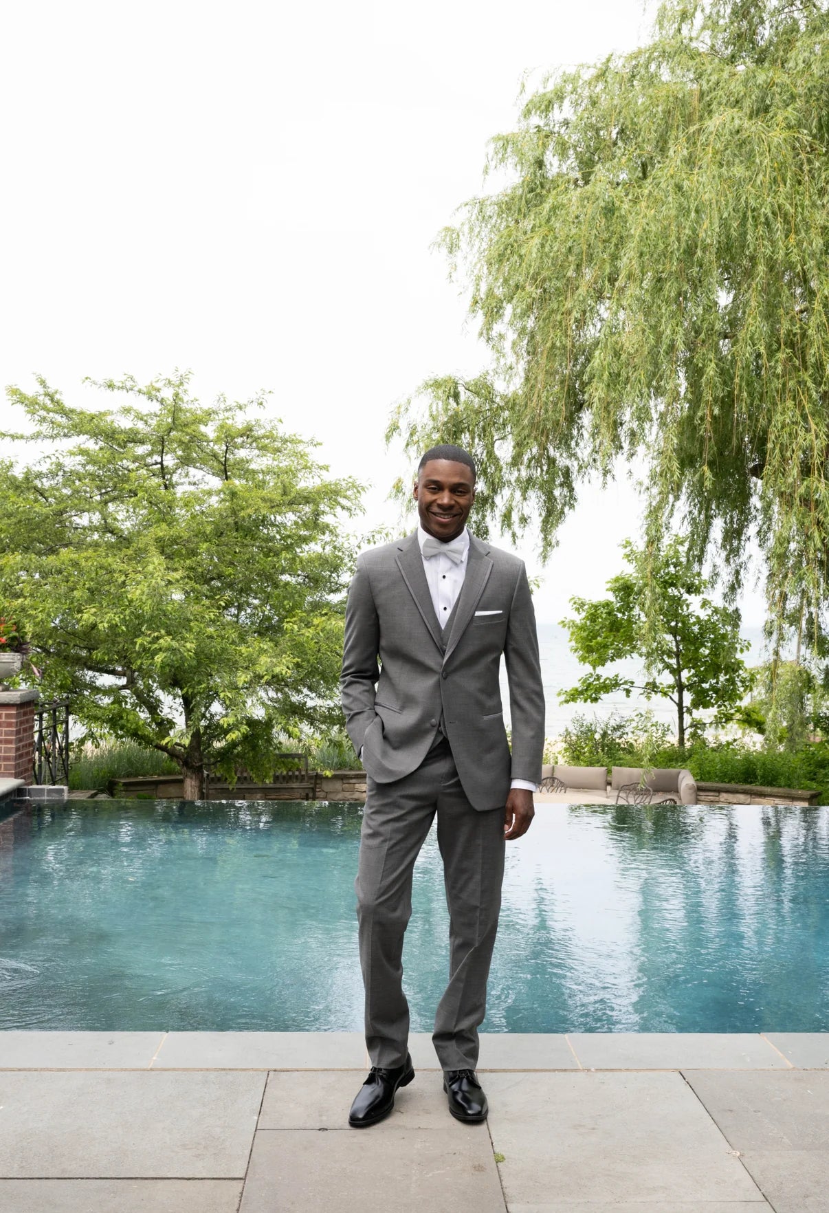 Ezra - Men’s "Ceremony Ready"- Mid Grey #6828C