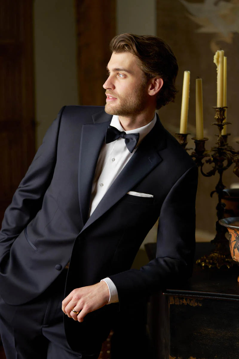 Vittoria 2 Button Notch Tuxedo Coat with Grosgrain Lapel #M5340C-117