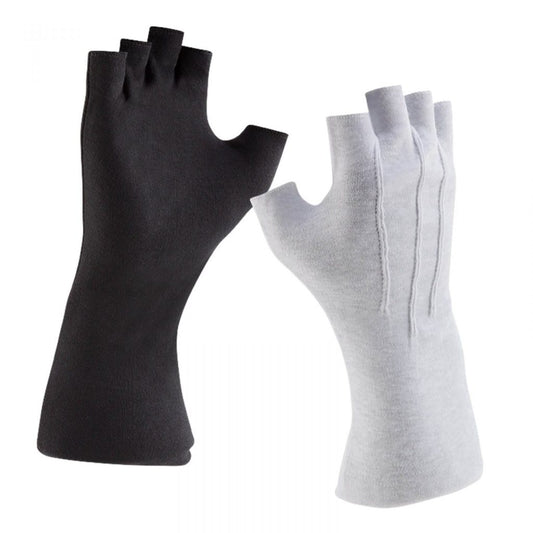 Long Wrist Cotton Gloves - Full Finger & Fingerless