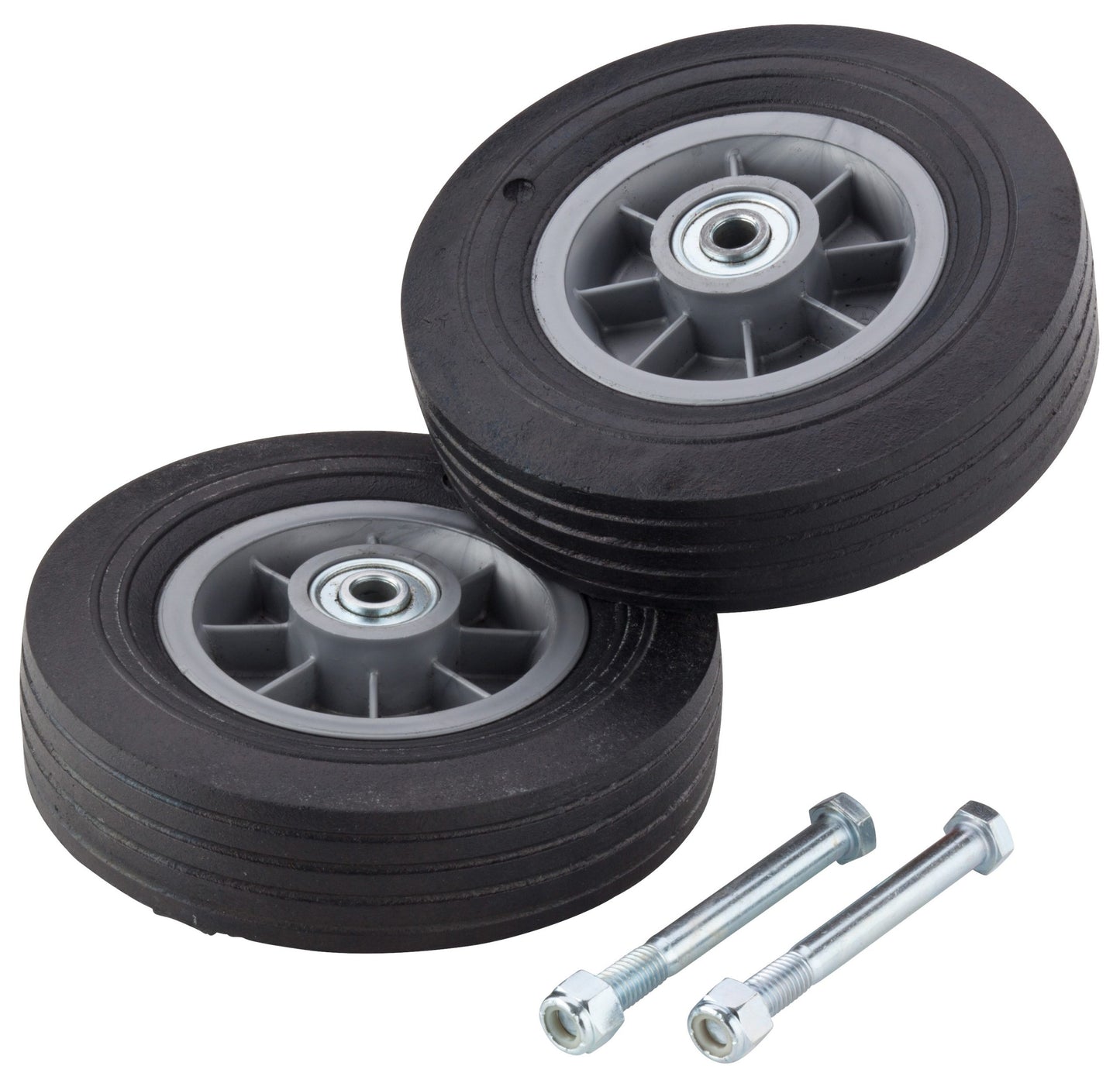 8″ Solid Rubber Tires W/Bolts (for 6′ Podium)