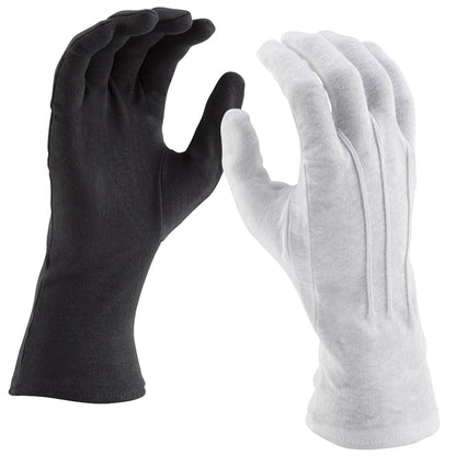 Long Wrist Cotton Gloves - Full Finger & Fingerless