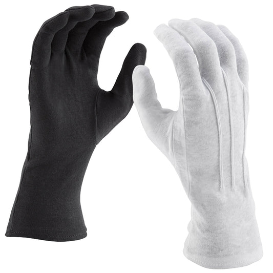 Long Wrist Cotton Gloves - Full Finger & Fingerless